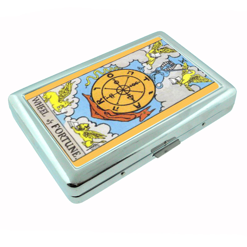 Wheel Of Fortune Tarot Silver Cigarette Case 125