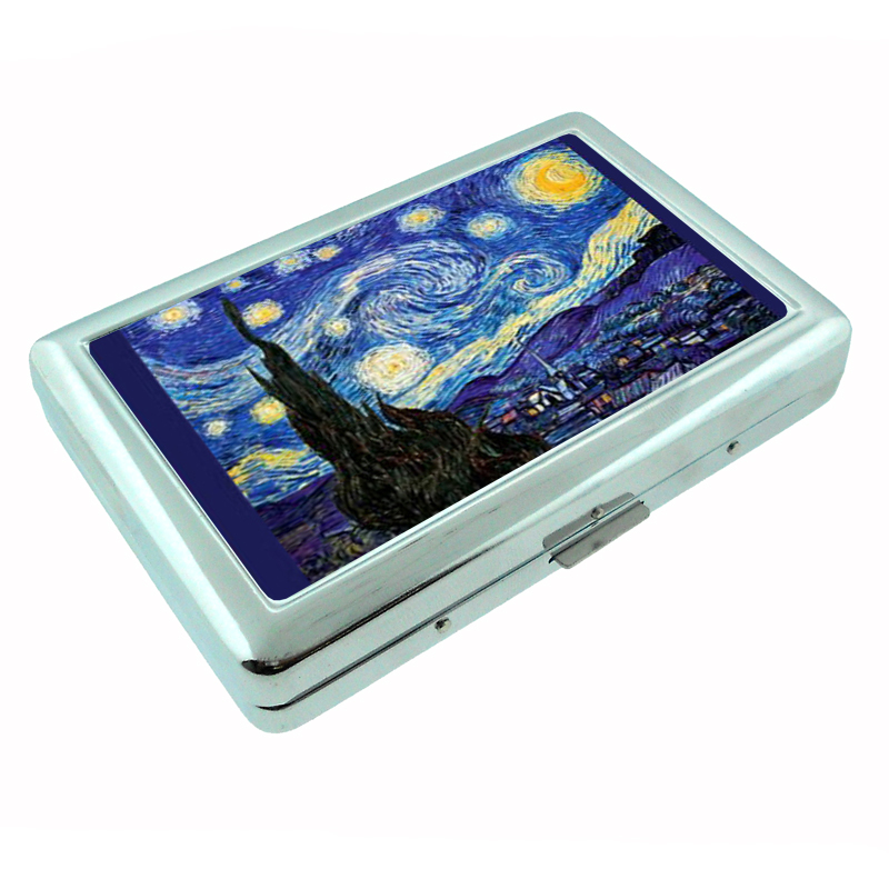 Vincent Van Gogh Starry Night Silver Cigarette Case 141