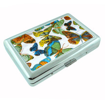 1960s Or 70s Mod Butterflies 1 Silver Cigarette Case 304 - $16.95