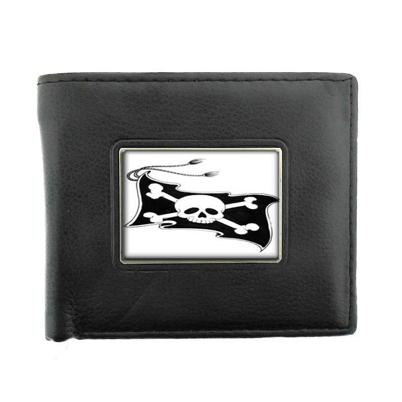 Pirate Jolly Roger Skull Flag Bifold Wallet 060