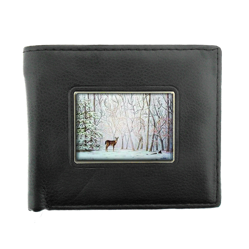 Deer Optical Illusion Hidden Bifold Wallet 079