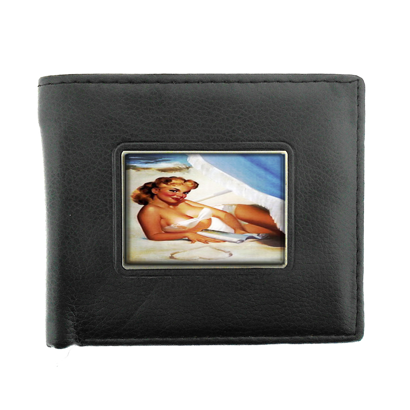 Pin Up Girl Beach Umbrella Bifold Wallet 208