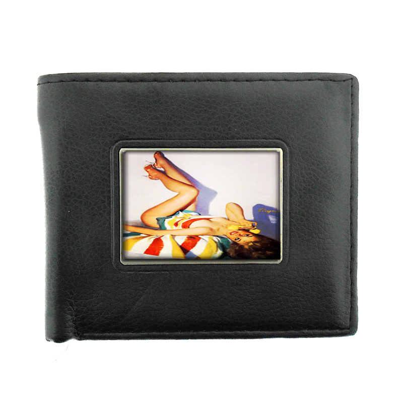 Pin Up Retro Babe In Towel Bifold Wallet 453