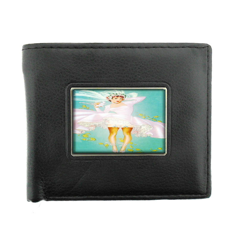 Sexy Bride Lifted Dress Retro Bifold Wallet 532