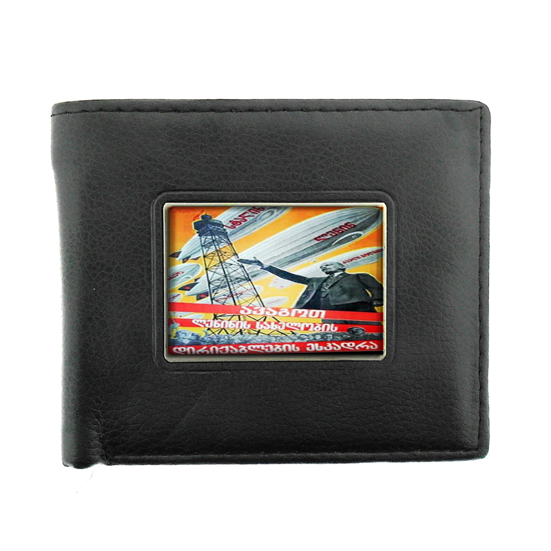 Vladimir Lenin Russia Airship Bifold Wallet 489