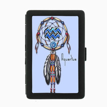 An item in the Collectibles category: Aquarius Zodiac Dreamcatcher Black Cigarette Case 261