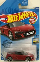Hot Wheels - 2019 Audi R8 Spyder - Scale 1:64 - Red - £7.88 GBP