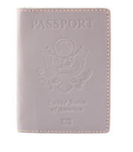 Passport Holder Genuine Leather Gray image 1