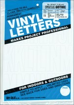 Graphic Products Corporation Duro Permanent Adhesive Vinyl Letters, Numbers - Wh - £38.20 GBP