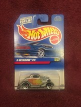 1998 Hot Wheels Mainline Ford 3-Window &#39;34 Col. #257 3 Spoke Wheels - £3.73 GBP