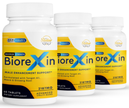 3 Pack Biorexin, supports male enhancement, strength &amp; vitality-60 Table... - £77.84 GBP