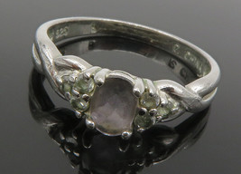 ROSS SIMON 925 Sterling Silver - Vintage Topaz Twist Band Ring Sz 8 - RG14096 - $35.72