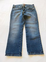 NoBo No Boundaries Women&#39;s Junior&#39;s Capri Pants Size 7/8 Denim Blue Jeans GUC - £16.45 GBP
