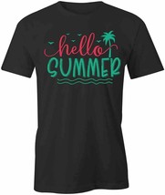 Hello Summer T Shirt Tee Short-Sleeved Cotton Seasonal Clothing S1BSA597 - £14.38 GBP+
