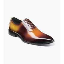 Stacy Adams Shaffer Plain Toe Oxford Shoes Calf Leather Cognac Multi 25763-229 image 5