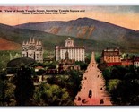 Temple Street View Salt Lake City Utah UT UNP DB Postcard W22 - $3.91