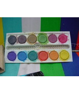 RARE VINTAGE  SOVIET UKRAINIAN 12 WATER COLOR PAINT BOX - $23.21 CAD