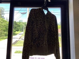 Green leopard jacket xs - $6.05