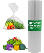 PARTY BARGAINS Clear Produce Bags - 12” X 20” Inches 350 Bags, Durable P... - $25.47