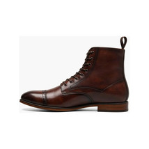 Stacy Adams Henry Cap Toe Lace Up Boot Leather Brown 25718-200 image 5