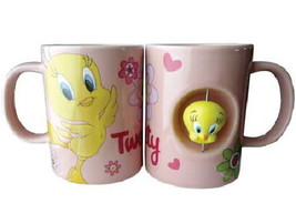 Looney Tunes Tweety Bird Figure Ceramic Spinner Coffee Mug, NEW UNUSED - $15.47