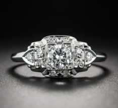 Verlobungsring, 2,50 Karat, Rundschliff, künstlicher Diamant, massiv, 14... - £199.69 GBP