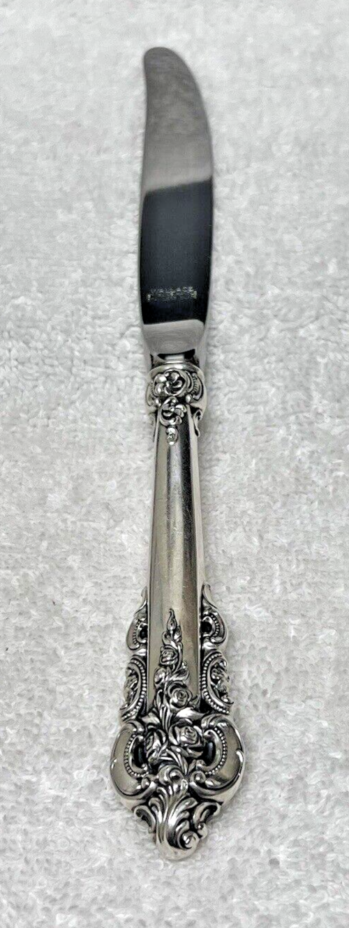 Primary image for Wallace Grande Baroque Sterling Silver Dinner Knife 8 7/8 inch 81 Grams