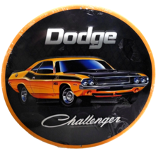 DODGE Challenger Muscle Car 12&quot; Embossed Metal Sign New - £18.60 GBP