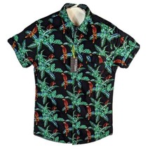 Broken Threads Mens Shirt Medium Parrot Vacation Hawaiian Top - £21.55 GBP