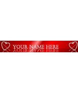 Valentine Banner Red Silver hearts Custom Designed Web Banner Bonanza Si... - $131.22 MXN