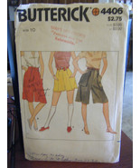 Vintage Butterick 4406 Misses Culottes &amp; Shorts Pattern - Size 10 - £6.99 GBP