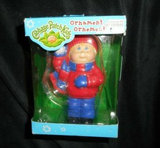 4.5&quot; 2005 CABBAGE PATCH KIDS CHRISTMAS ORNAMENT BOY THROWING SNOWBALL IN... - $17.10