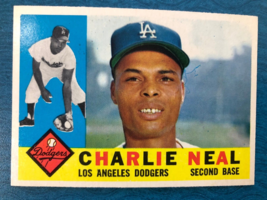 1960 TOPPS BASEBALL CARD CHARLIE NEAL #155 (EX) - $6.00