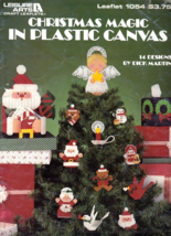 Leisure Arts Leaflet 1054 Christmas Magic in Plastic Canvas 14 Designs Holidays - $8.95