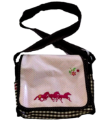 Die Spiegelburg VTG Pink Embroidered Horse Shoe Floral Polka Dot Crossbo... - $44.66 CAD