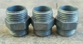 (Lot of 3) 1/2 in. Dia. Zinc  Compression Coupling  EMT Made in India - £11.19 GBP