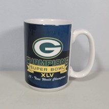 Green Bay Packers Coffee Mug Super Bowl Champions XLV Cup Logo Chair 4.5&quot; Tall - £11.03 GBP
