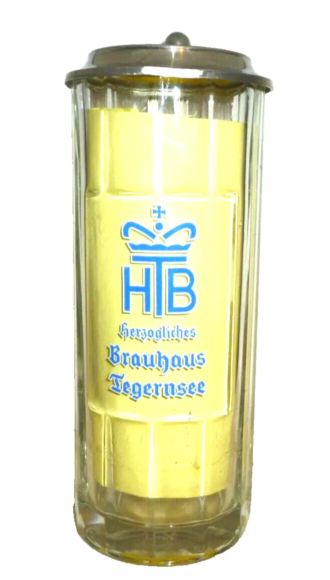 1999 Brauhaus Tegernsee Rottach-Egern Schliersee Lidded German Beerglass... - $29.95