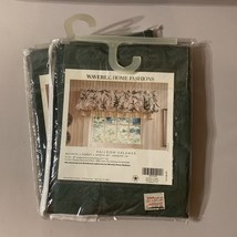 (2) NEW Vintage Waverly McCheck Forest Green Balloon Valance In Package ... - $37.39