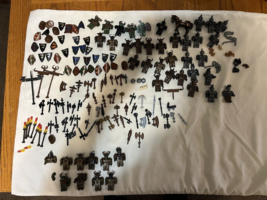 Lot Mega Bloks Krystal Wars Knights Orcs Mini Figures Weapon Accessories... - $69.25