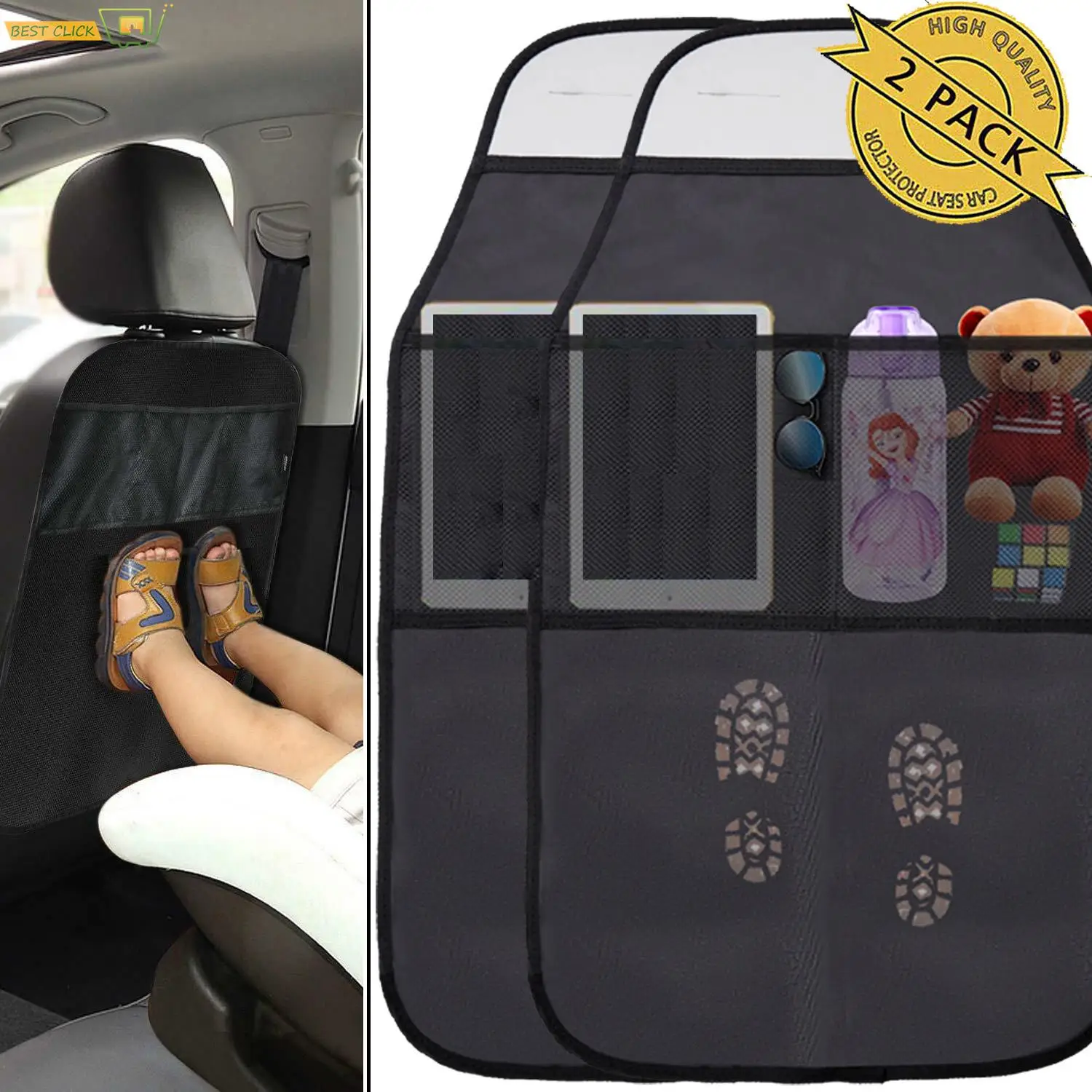 Car Seat Back Protector Cover for Children Kids Baby Anti Mud Dirt Auto Seat - £11.39 GBP
