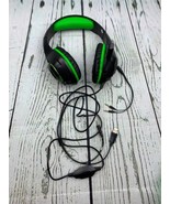 LED Gaming Headset Green Console Over Ear With Splitter - £22.32 GBP