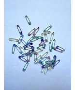 Mini Painted  Safety Pins, Pastel  0.75&quot; Creative Impressions 50/pkg - $3.45