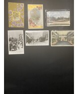 6 Early 1900’s Post Cards And Photo Post Cards. 2 Are Stamped And Writte... - €85,98 EUR