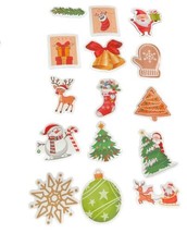 Christmas Assorted 3D Colorful PC Stickers 100 PCS NEW - £15.49 GBP