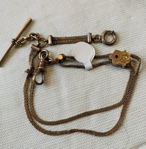 Antique Victoriam Gold Filled “Slider” Pocket Watch Chain - £139.80 GBP