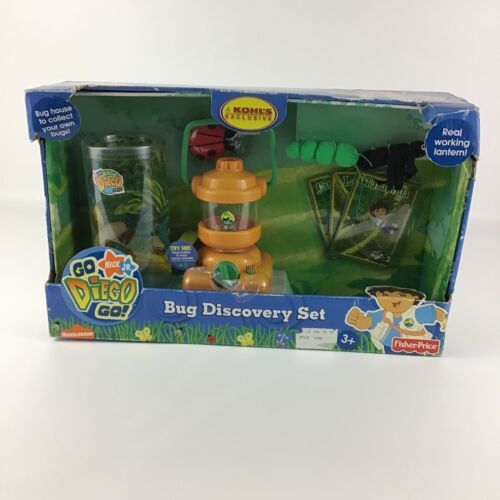 Go Diego Go Bug Discovery Set Working Lantern Insect House New 2006 Fisher Price - $59.35