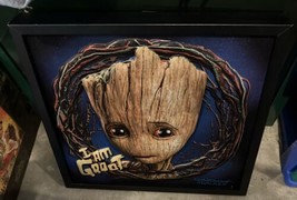 I Am Groot Guardians Of The Galaxy by Marvel 3 Dimensional Framed Art 14 x 14 in - $18.40