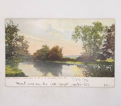York PA Codorus Creek YMCA Grounds 1906 Vintage Postcard Posted - $9.74
