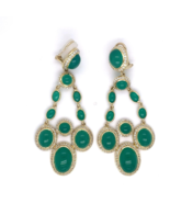 David Yurman 18k Gold 4.46 Karat Diamant Und Chrysopras Renaissance Ohr ... - €30.902,82 EUR